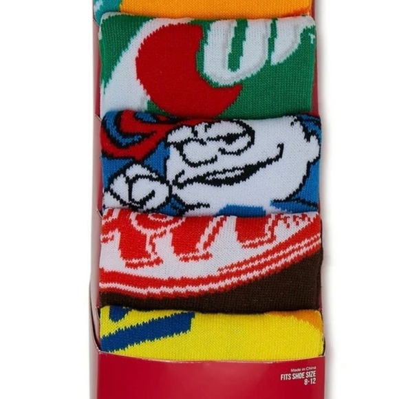 Dr. Pepper Beverages Men’s Crew Socks, 3-Pack, Sizes 8-12 - Picture 2 of 6